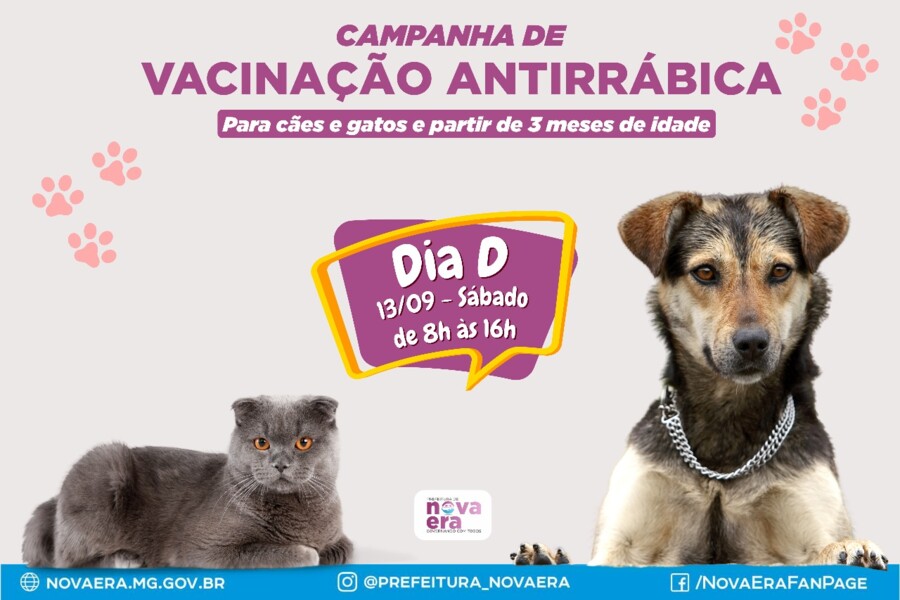 dia-d-da-vacinacao-antirrabica-em-nova-era